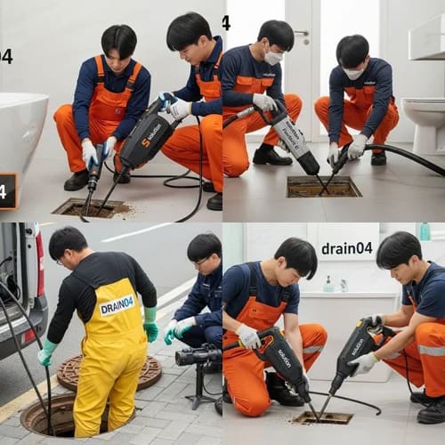 광명시 고압세척 철산동 상업지구 하수구
