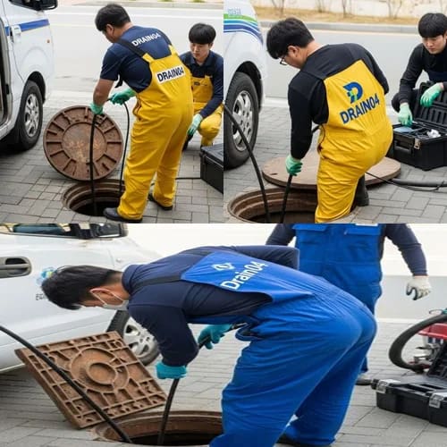 남양주시 고압세척 진접지구 상가 배관