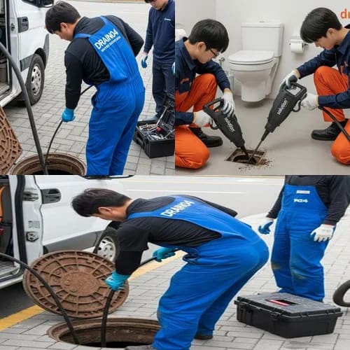 남양주시 고압세척 진접지구 상가 배관