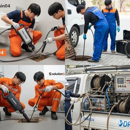 용산구 하수구고압세척 삼각지역 인근 식당