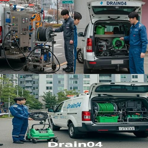 양주 하수구고압세척 덕정동 아파트 횡주관
