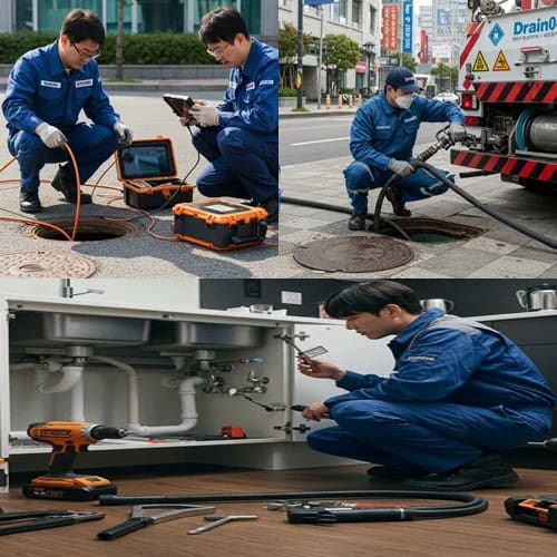은평구 고압세척 연신내역 먹자골목 하수구