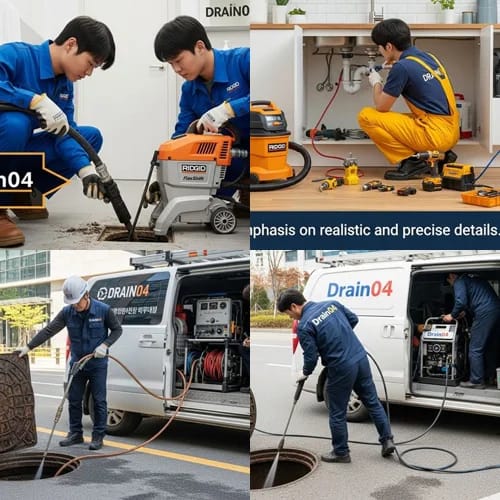 남동구 고압세척 구월동 로데오거리 하수구