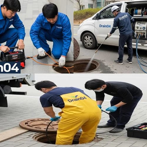 연수구 고압세척 스퀘어원 쇼핑몰 인근