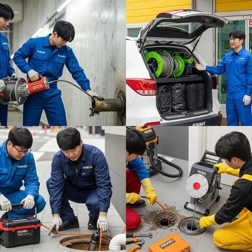 이천시 고압세척 장호원읍 시장 하수구
