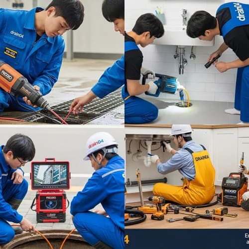 일산시 하수구고압세척 킨텍스 전시장 배관