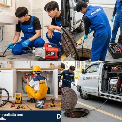 광명 고압세척 광명사거리 시장 하수구