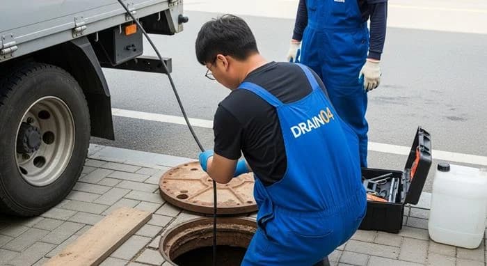 안양 하수구고압세척 안양 예술공원 식당