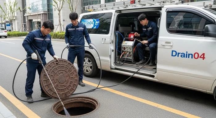 서초 하수구고압세척 양재동 꽃시장 하수구