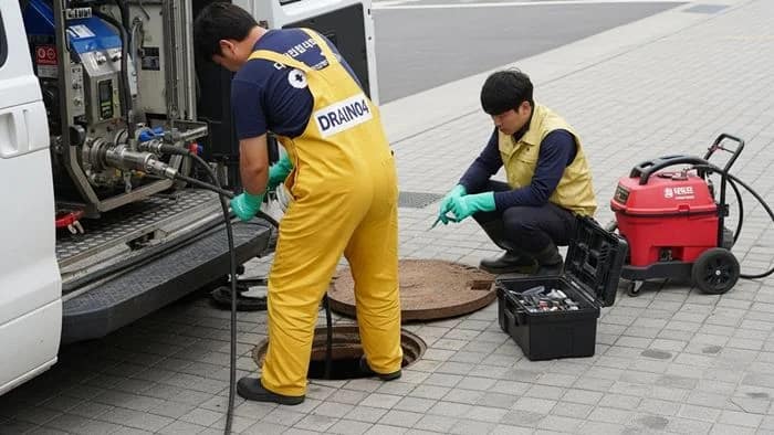 구리 고압세척 갈매지구 상가 배관