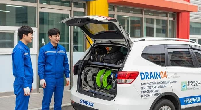 수정구 고압세척 태평동 시장 하수구