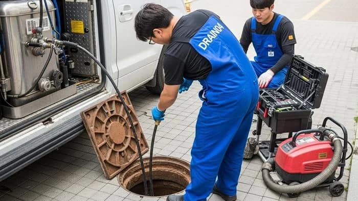 고양 하수구고압세척 원당시장 하수구