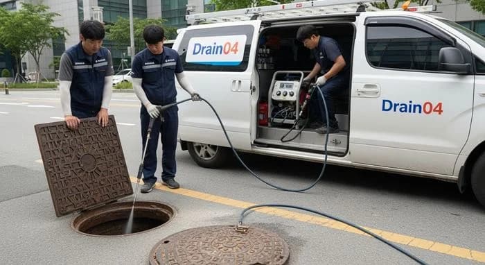 일산시 고압세척 탄현동 먹자골목