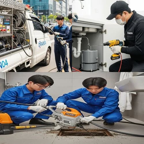 중원구 하수구고압세척 상대원동 공단 배관
