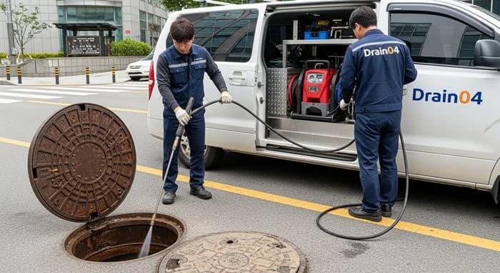 구리시 하수구고압세척 돌다리 곱창골목