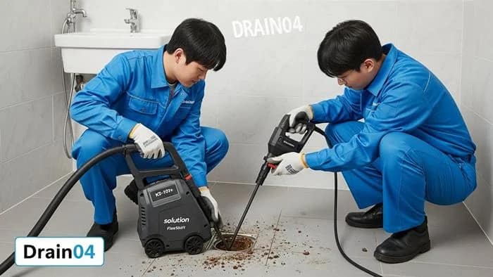 서대문  하수구고압세척 이대입구 옷가게 하수구