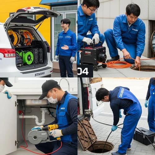 광명 하수구고압세척 소하동 기아차 공장 인근