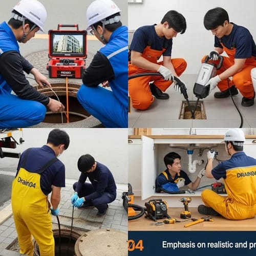구리 하수구고압세척 구리 농수산물시장 하수구