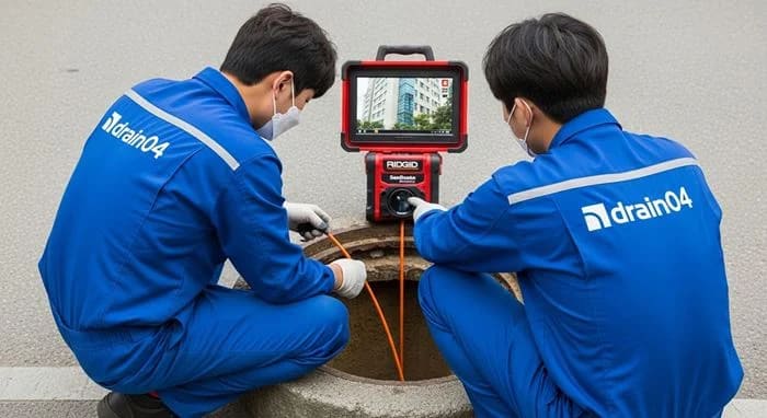 오정구 하수구 고압세척 산업단지 배관