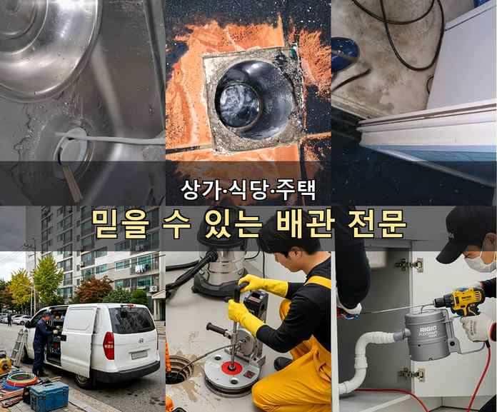 오산 고압세척 작업 현장